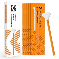 K F CONCEPT 6 Pack Full-Frame Sensors Cleaning Swabs, DSLR 24mm/6pcs, Orange