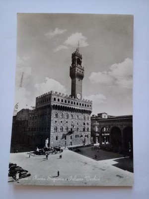 Firenze Piazza Signoria Italia Postkarte [135]