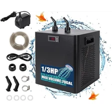 Aquarium Chiller Water Chiller 300L 79Gal Freshwater Fish Tank Cooler with Pump