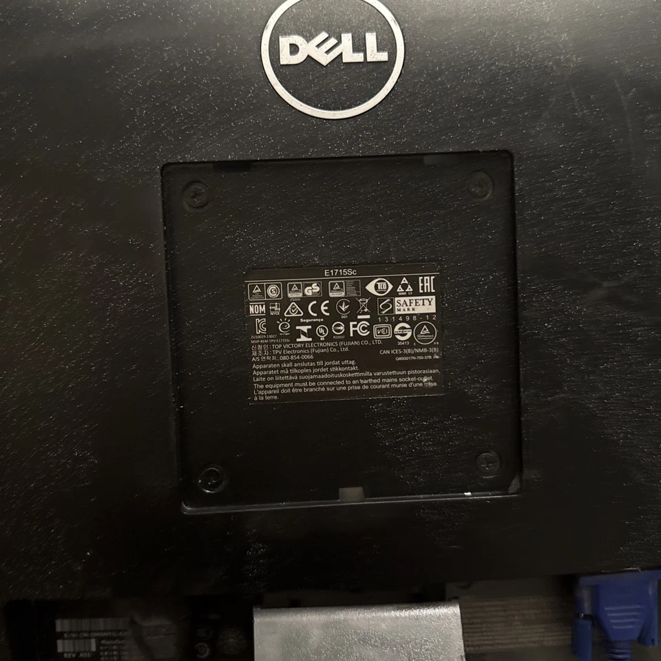 Dell E1715Sc 17 inch LCD Monitor, VGA - Image 3 of 4