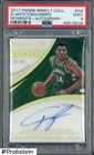 2017 Panini Immaculate Moments Giannis Antetokounmpo Bucks AUTO 39/49 PSA 9