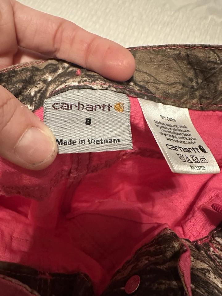 Falda cargo Carhartt rosa jóvenes niñas talla 8 usada en excelente estado  Foto 4 de 4