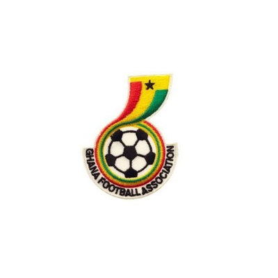 GHANA FOOTBALL ASSOCIATION FIFA .. IRON-ON PATCH CREST BADGE 2.75 X 2 INCH