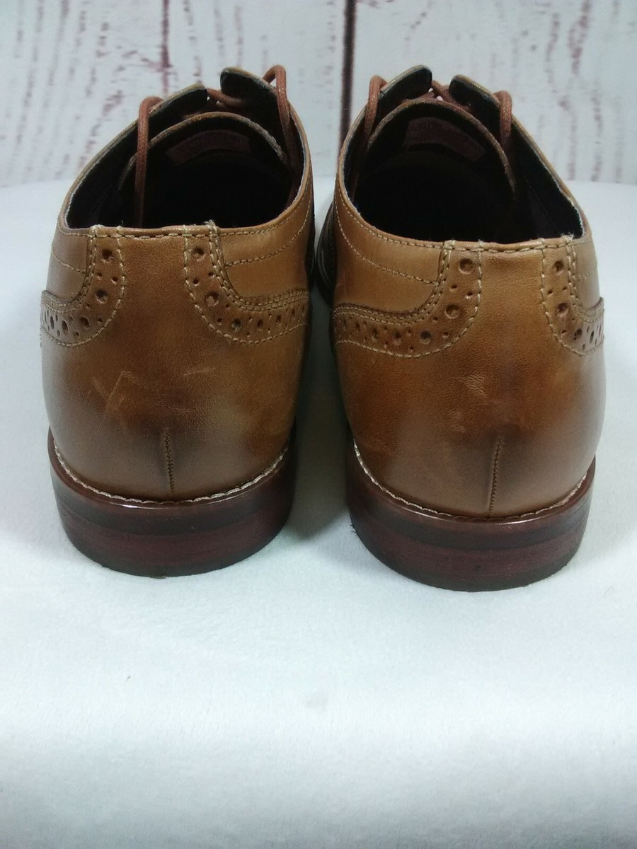 Rockport Dress Shoes Mens 11.5 Style Purpose Oxford Cognac  display picture 3