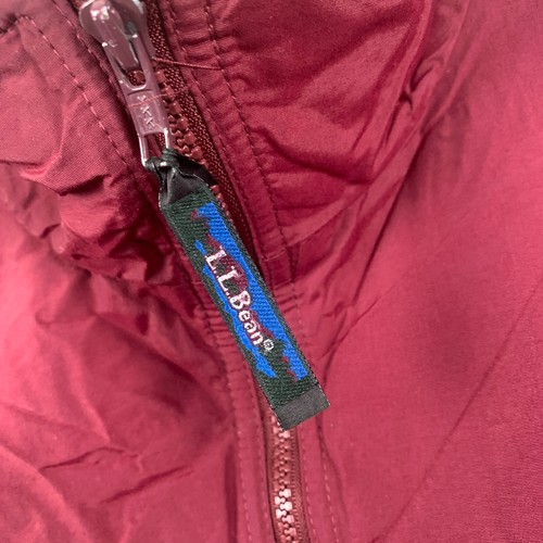 L.L. Chaqueta BEAN Para Hombres 2XL Borgoña Calentamiento Bombardero Cortavientos Forrada de Vellón - Imagen 3 de 13