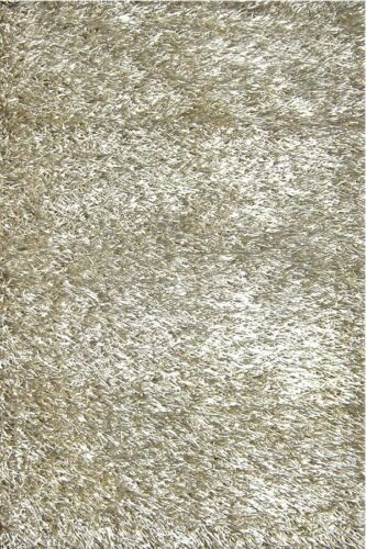 Tapis de méditation gris luxueux tapis polyester fait main hirsute d'accent boho - Photo 1/4