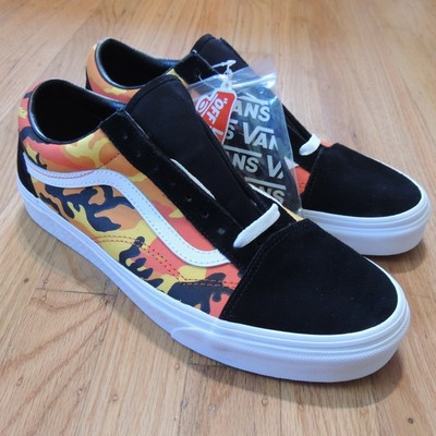 burnt orange slip on vans