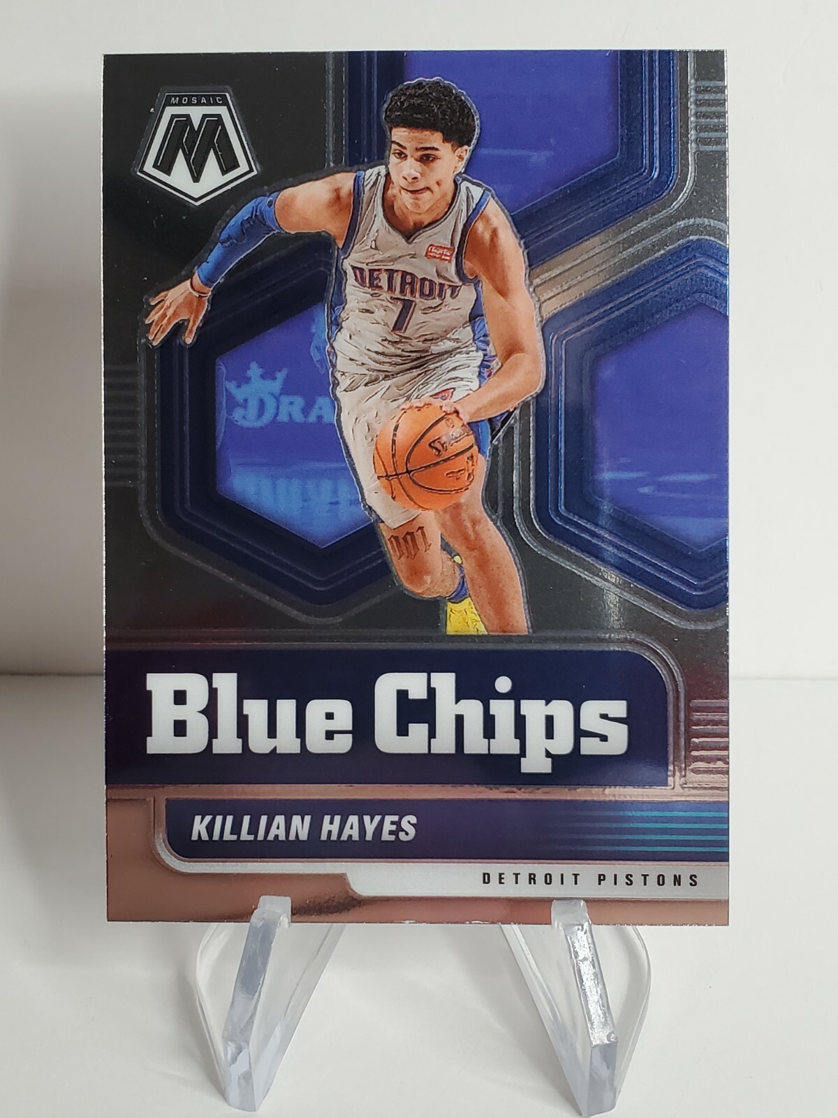 2020-21 Panini MOSAIC "KILLIAN HAYES" Rookie BLUE CHIPS #2 Base! PISTONS! 🔥