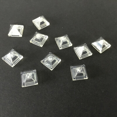 10 Lego Dachsteine Schrägsteine Pyramide 1x1 transparent klar NEU 22388