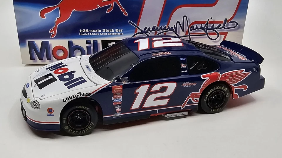 NASCAR Action Jeremy Mayfield 1st Winston Cup Win Pocono 500 Mobil1 Car 1:24 - Image 4 of 4