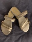 New Very Nice womens slip on sandals size 6 color beige — photo 1