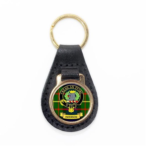 Scottish Clan Crest Enamel Leather Keyring Key Fob - N-Y Tartans - Picture 4 of 38