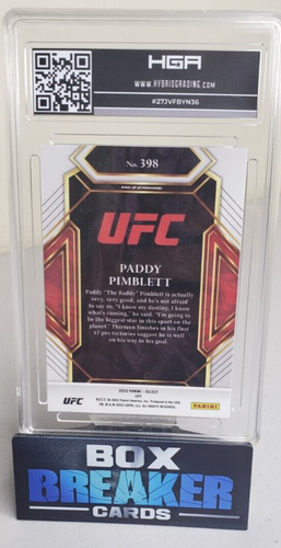 2022 Panini Select UFC Paddy Pimblett #398 SSP HGA 9.5 PADDY the BADDIE RC - Picture 2 of 3
