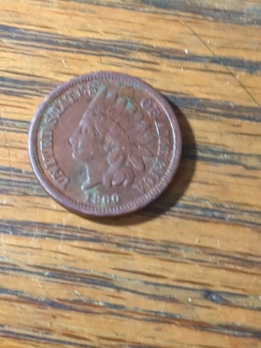 1860 Indian Penny Fine Plus