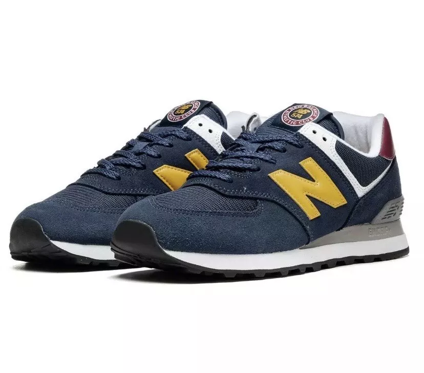New balance on sale 574 navy yellow