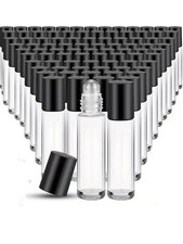 600 pcs 8ml glass bottle +roll on ball + blac...