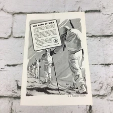 Bell Telephone System The Path of War 1942 Vintage Print Ad Advertising Art
