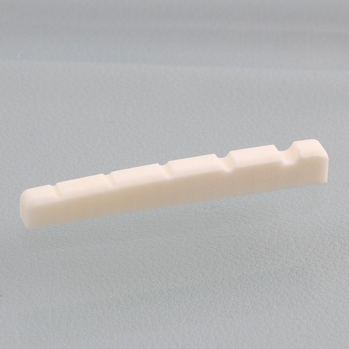 2PCS Flat Bottom Bleached Bone 5-String Electric Bass Nut 45mm - Picture 2 of 6