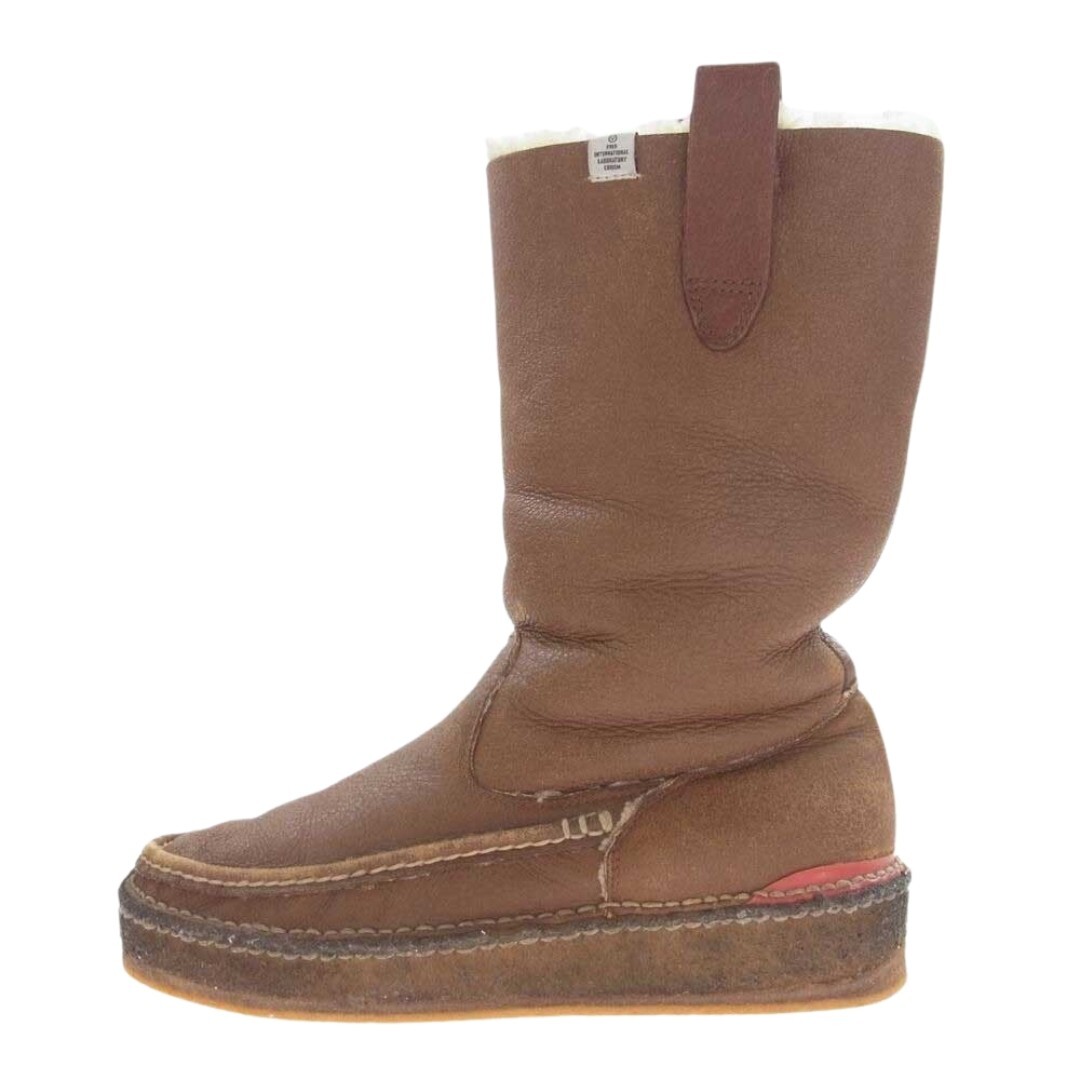 visvim　GRIDWOOD MOC TOE BOOTS FOLK　SAND VISVIM Mouton Leather Boots US8 Brown GRIDWOOD MOC TOE-FOLK