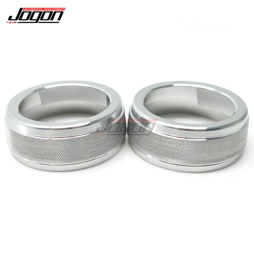 2pcs Car AC Air Condition Control Knob Ring Trim Cover For Toyota RAV4 2019-2022 - Picture 10 of 10