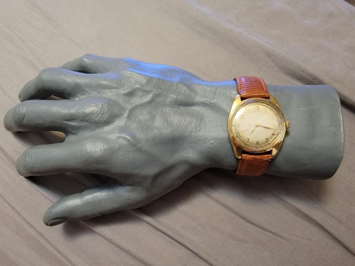Montre Hamilton Vintage - Mécanique Manuelle, Boîtier En Or, Petite Seconde - Pièce D'exception