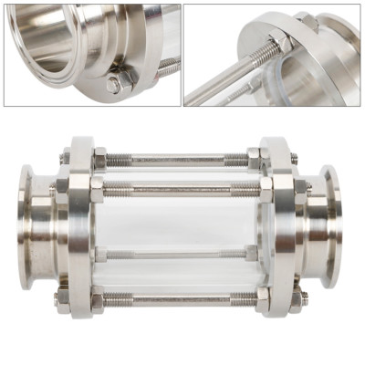 2 Inch Flow Tri Clamp Sanitary Sight Glass 51mm Food Grade Stainless Steel 304
