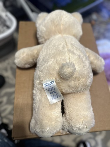 Build a Bear Tan Plush 15 Inch 10 2015 Stuffed Animal Toy Light Kids Teddy - Picture 2 of 5