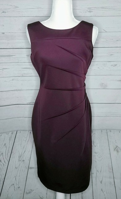 calvin klein eggplant dress