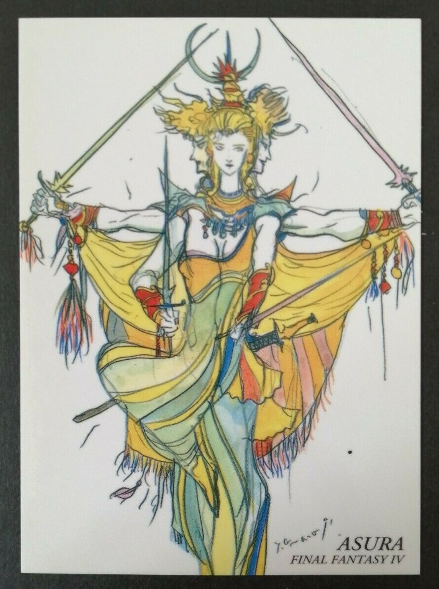 Final Fantasy FF4 Art Museum Card 