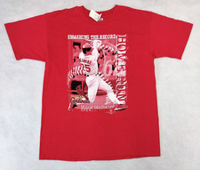 Vintage Mark McGwire T-Shirt L 1998 St. Louis Cardinals Red Single Stitched NWT