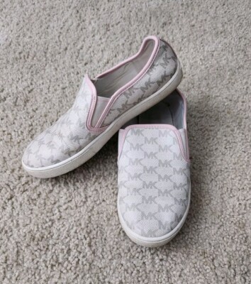 Michael Kors Shoes Size Slip On Loafers Flats White And Pink