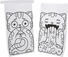 50 Pack Disposable Bag for Motion Sickness Emesis Bag Hangover Puke Bag