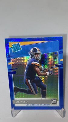 2020 Panini Donruss Optic Joe Reed RC Rated Rookie Blue Hyper Prizm ...