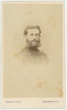 CDV Guerre 1870-71. Portrait of a Soldier by Ken in Paris. Military.