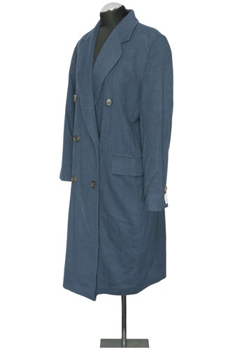 Windsor Damen Wollmantel Mantel 42 blau dunkelblau lang zweireihig mit Kaschmir - Bild 3 von 5