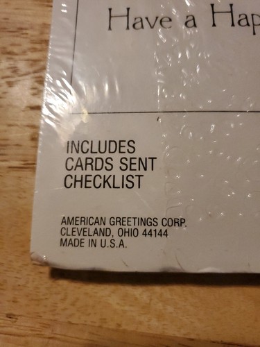 Biglietti di San Valentino Vintage American Greetings Kola Bear NOS Made in USA - Foto 6 di 7