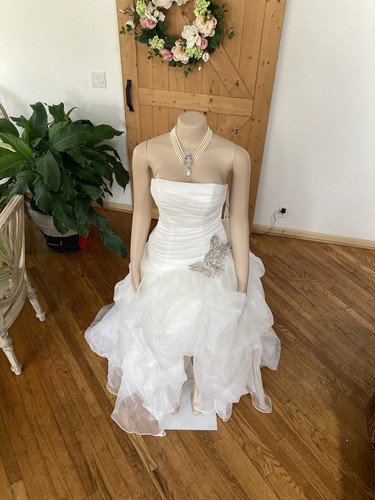 Davids Bridal High Low Size 10 Excellent condition. - Picture 11 of 14