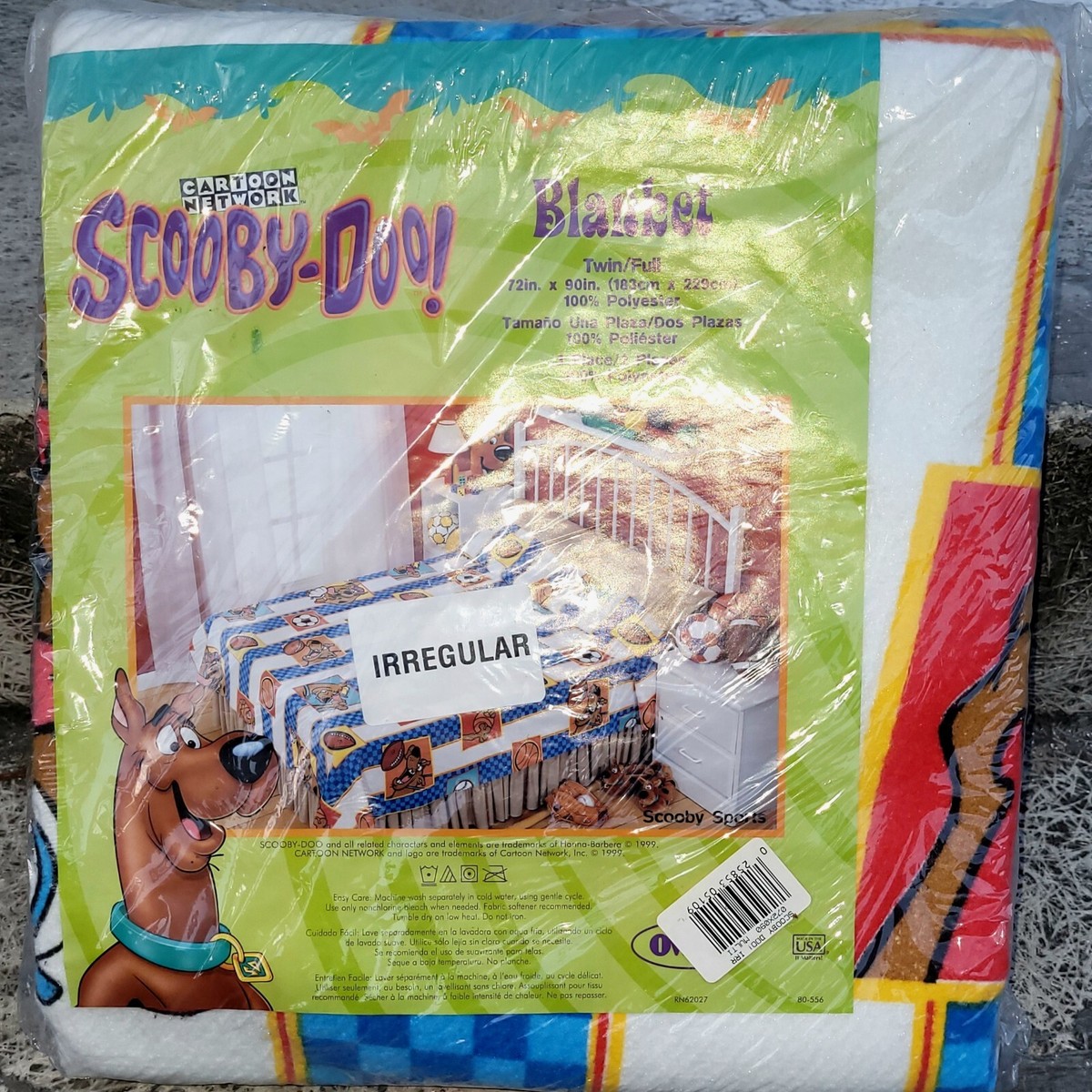 Vintage Scooby-Doo Blanket 72x90 Brand New Slightly Irregular