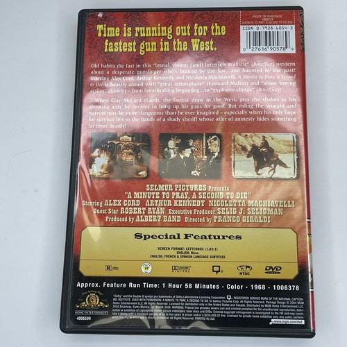 A Minute to Pray, A Second to Die (DVD) Alex Cord, Arthur Kennedy, Nicoletta ... - Foto 4 di 4