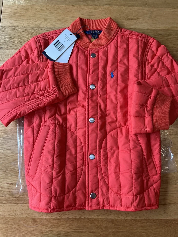 Free Hat Ralph lauren Waterproof puffer Kids Spring jacket 7 Y amazing colour - Image 2 of 4