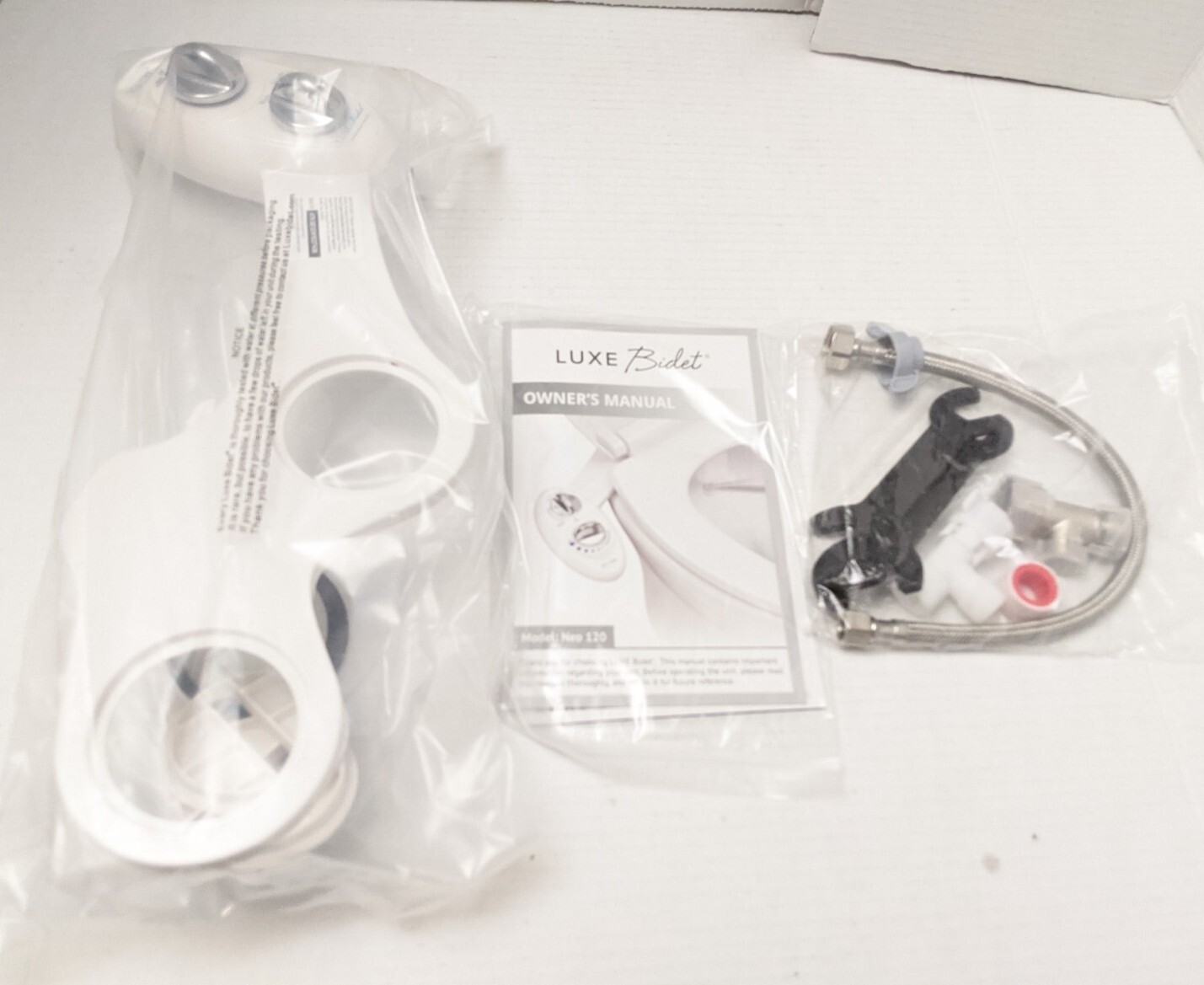 LUXE Bidet Neo 120 Self Cleaning Nozzle Fresh Water NonElectric White eBay