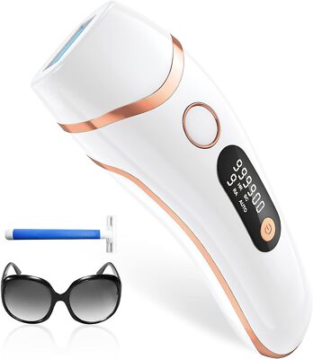 Épilateur à Lumière Pulsée (IPL) - 3 Fonctions, 9 Niveaux D'énergie - Pour Jambes, Bras, Visage - Marque Glattol