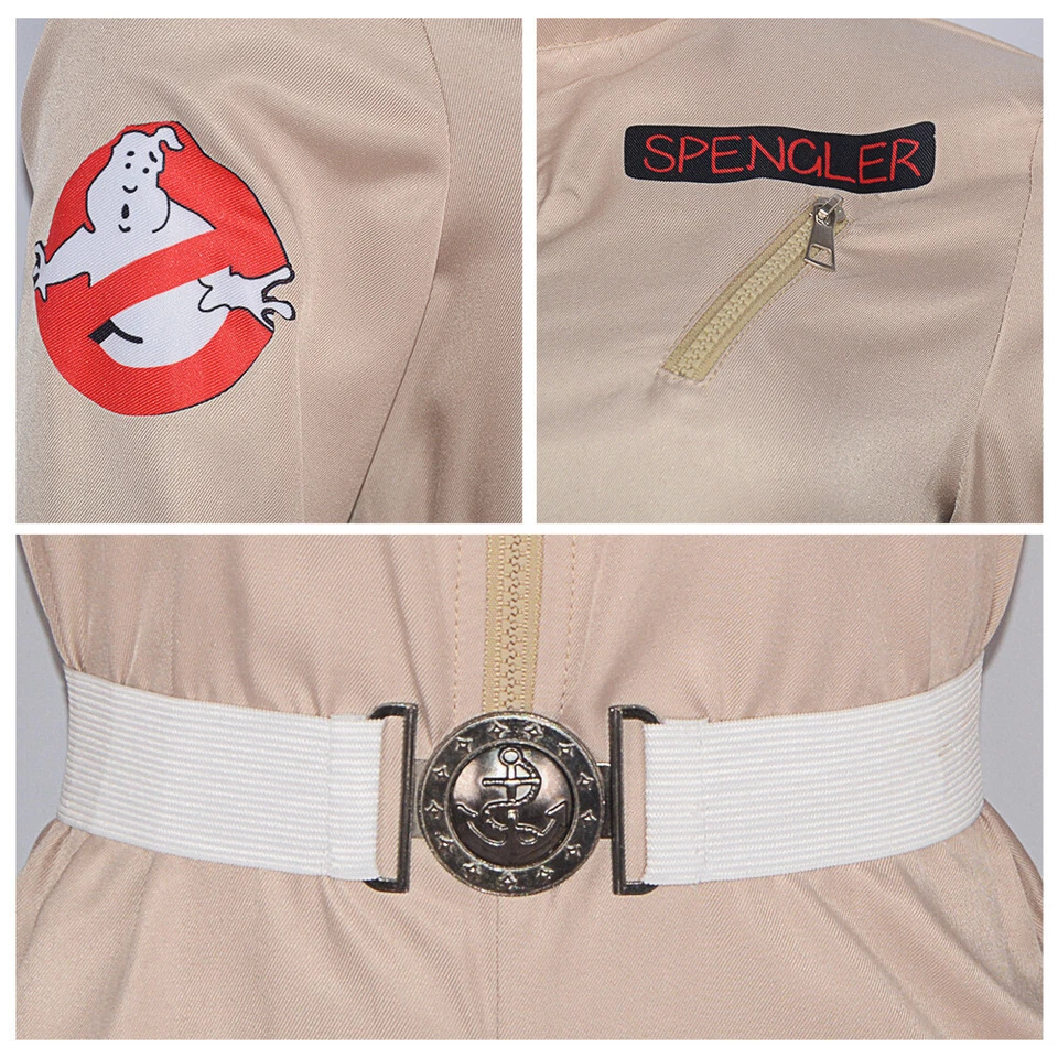 Ghostbusters Jumpsuit Uniform Cosplay Costume Women's Outfit - Image 3 of 4