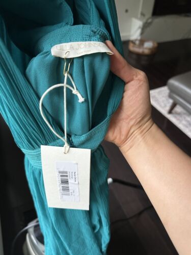 Ulla Johnson Sarai Dress - Montego Size 4 New with Tags Turquoise Cross Back - Picture 5 of 6