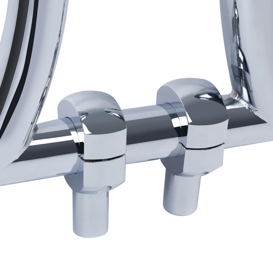 Manillar elevador cromado de 3,5"" 2"" apto para Harley Touring Electra Glide Foto 2 de 4