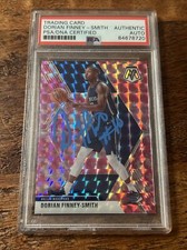 Dorian Finney-Smith IP Signed Mosaic Card Psa Dna Coa Slab Mavericks Autographed