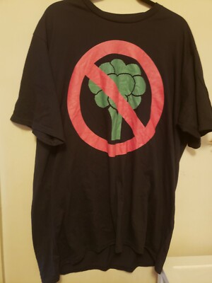 Port And Company No Brocolli 2XL Graphic t shirt