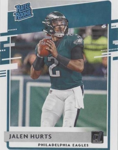 jalen hurts graded rookie card Eagles 2020 Panini Donruss Rated #314 PSA 10 Gem Mint Jalen Hurts 2020 Panini Illusions