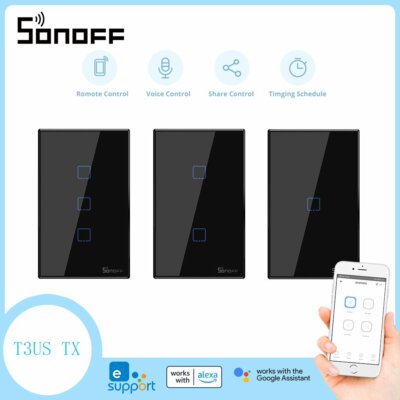 SONOFF T2 TX US/UK/EU 433 RF/Voice/ APP Remote Con... – Vicedeal - Foto 7