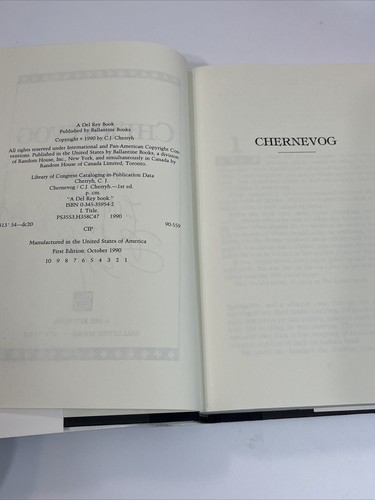 C.J. CHERRYH Hardcover HC Buch 3 Stück Chernevog (signiert) Rimrunners Hellburner - Bild 7 von 9